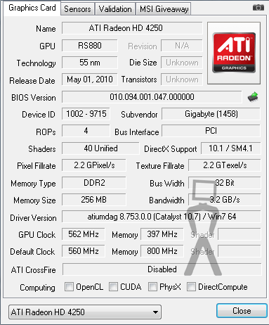 ATI HD 4250