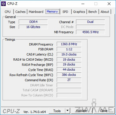 CPUZ RAM 170 2720